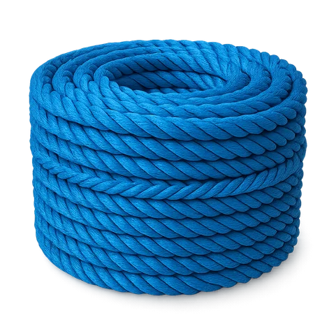 Канат полипропиленовый тросовой свивки 3-х прядный 10 мм